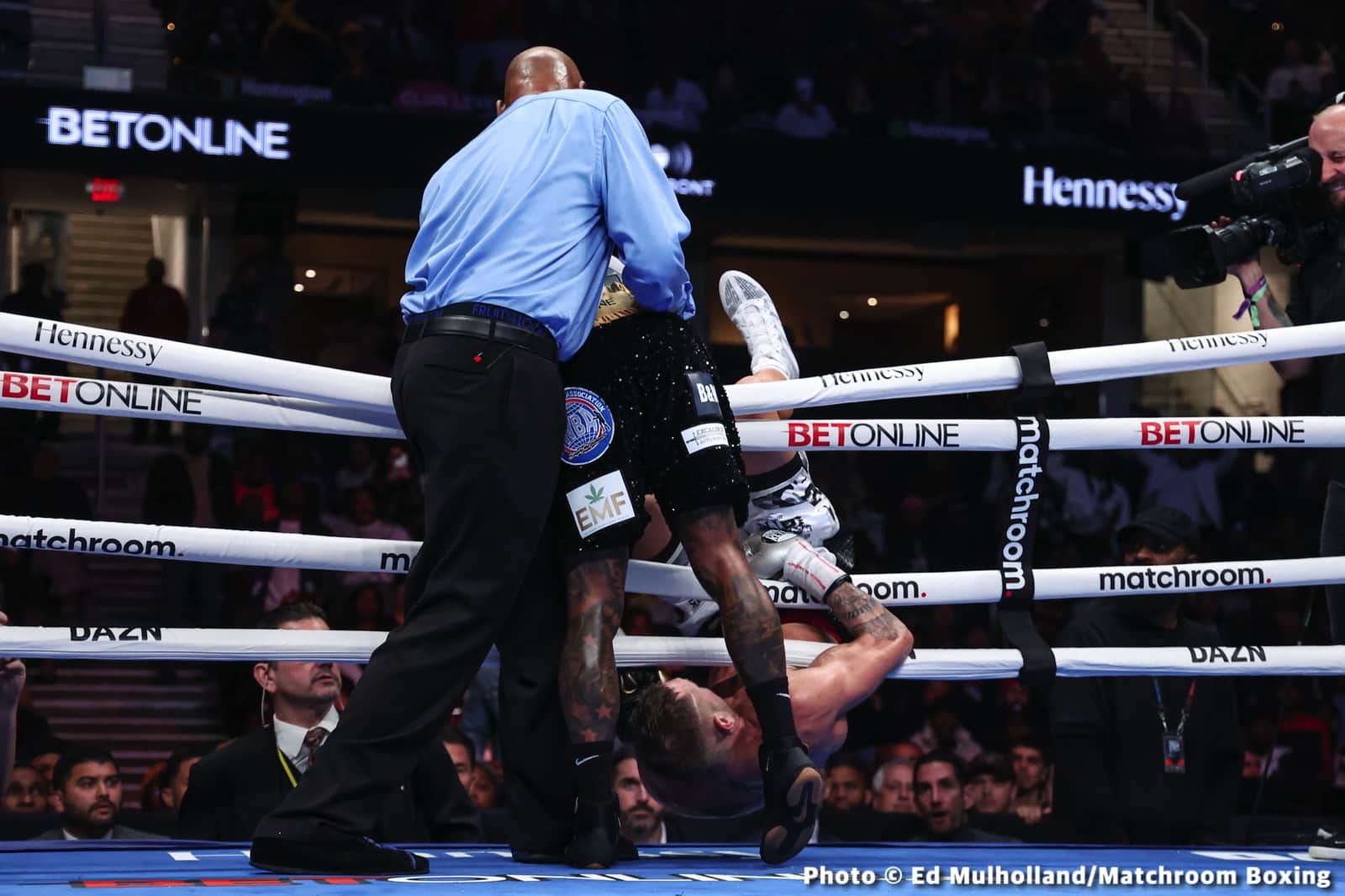 Montana Love throws Steve Spark out of ring, gets disqualified