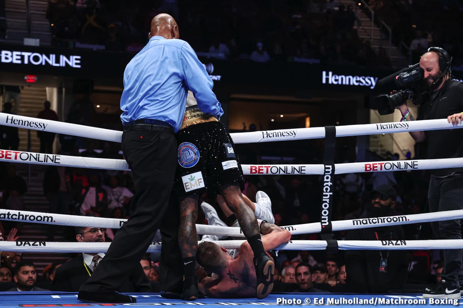 Montana Love throws Steve Spark out of ring, gets disqualified