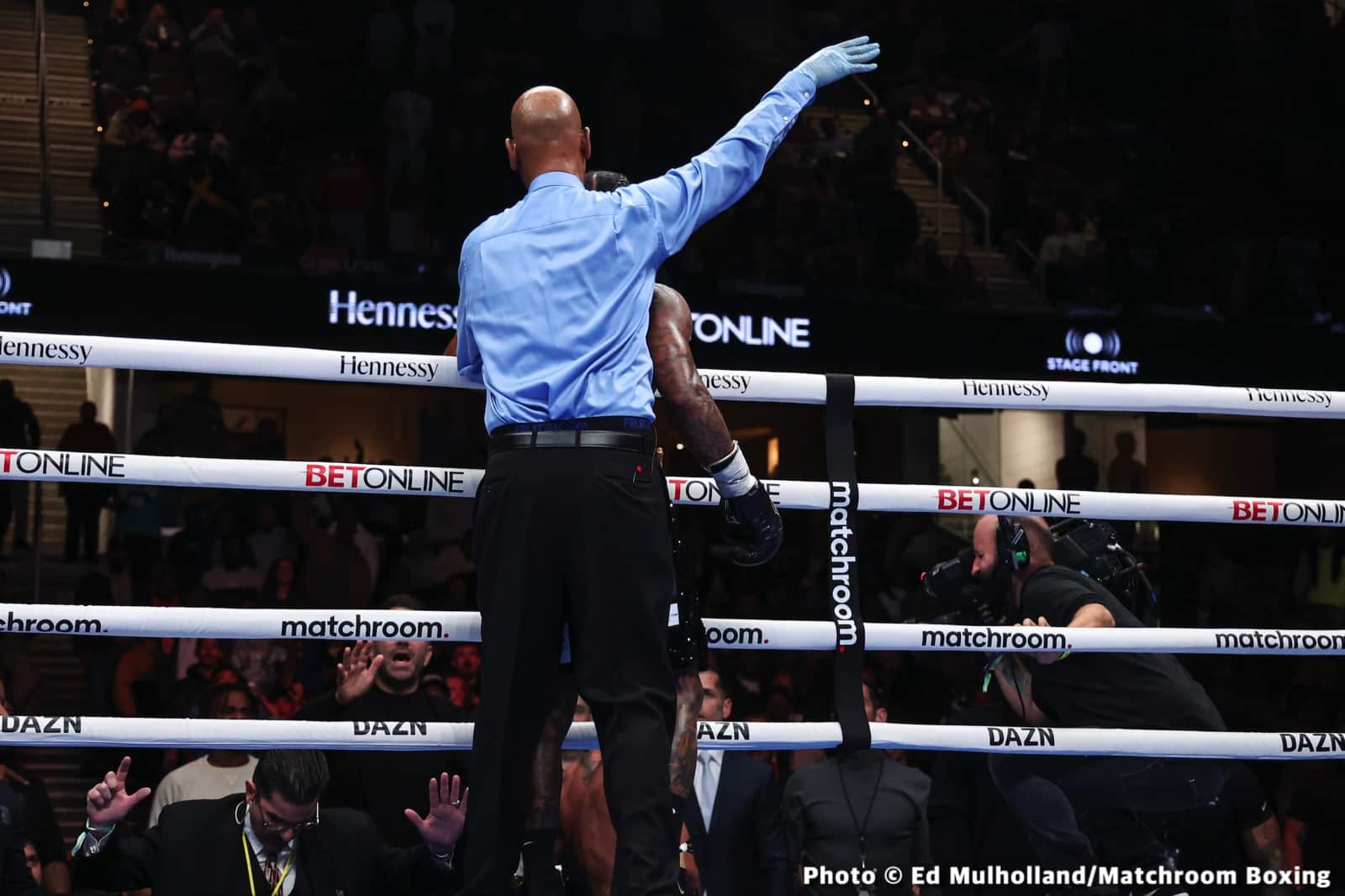 Montana Love throws Steve Spark out of ring, gets disqualified