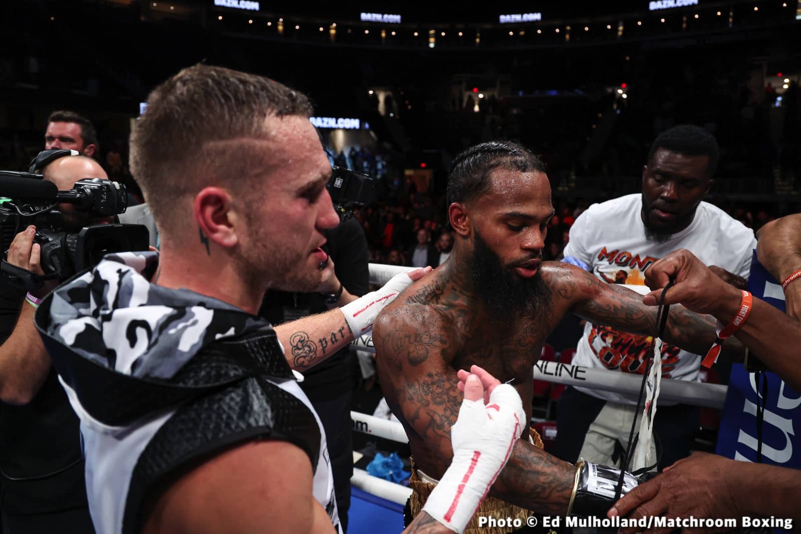 Montana Love throws Steve Spark out of ring, gets disqualified