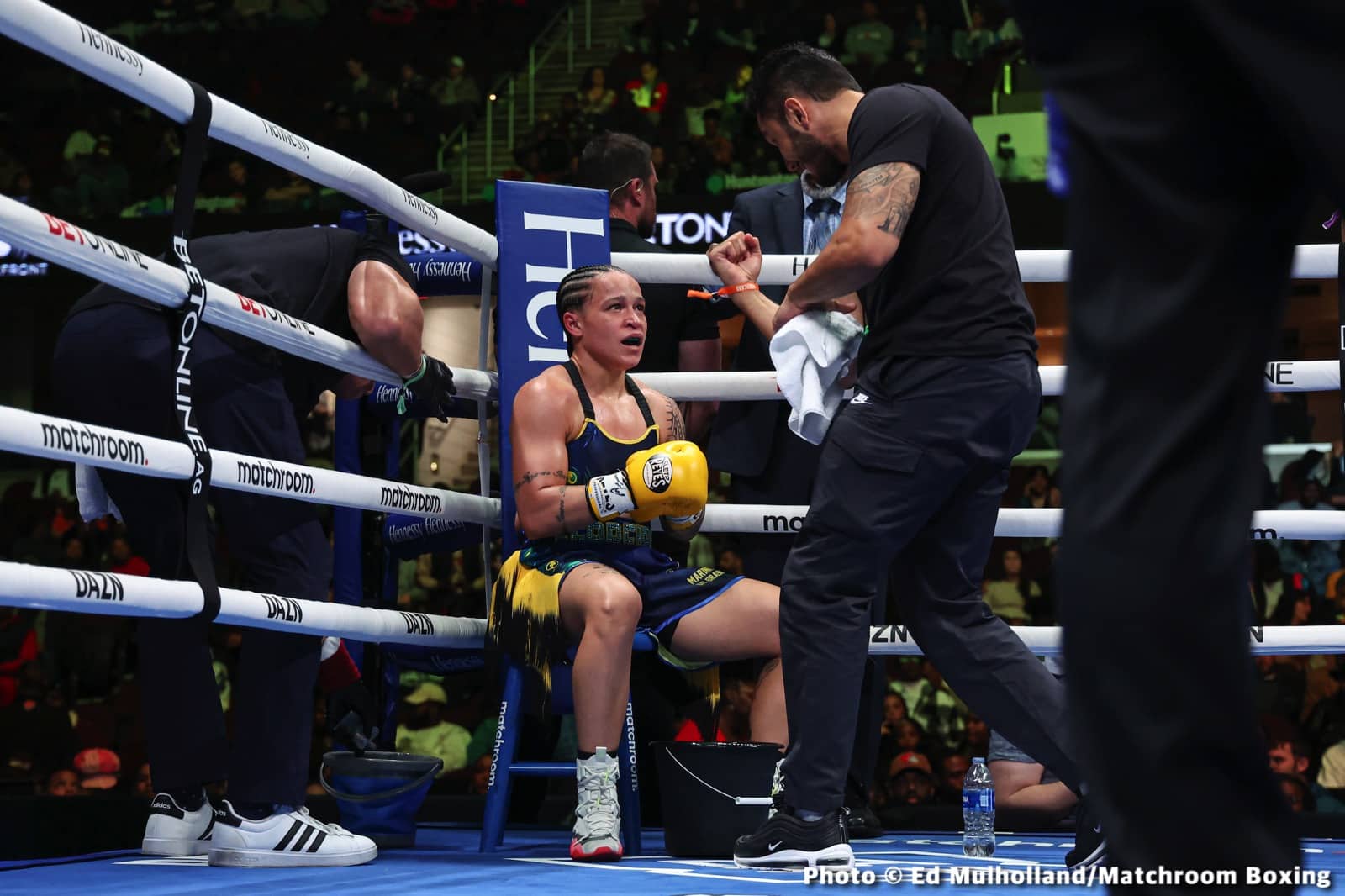 Photos: Spark leaves the ring during clinch and Montana Love pays heavy price