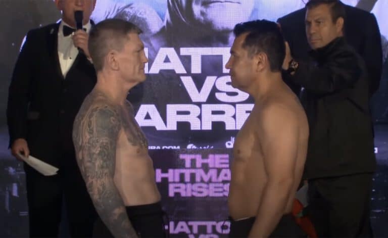 Ricky Hatton, 159.9 Pounds, Marco Antonio Barrera, 161 Pounds