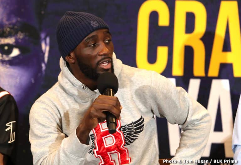 Crawford reacts to Spence news: "April fools"