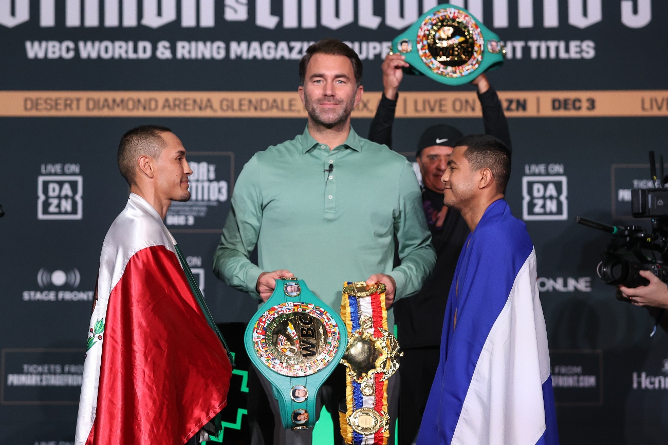 Juan Francisco Estrada vs. Roman Gonzalez - weights for Saturday live on DAZN