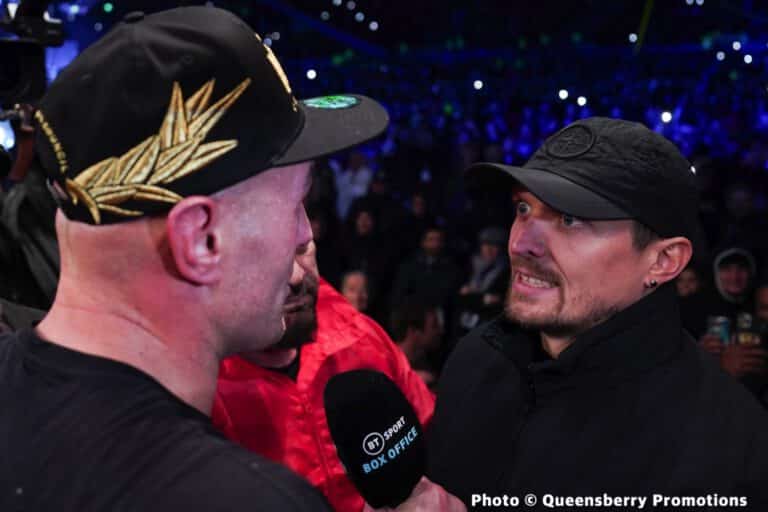 Usyk on Fury undisputed fight: "The ball is on Greedy belly's side, points of agreement sent"