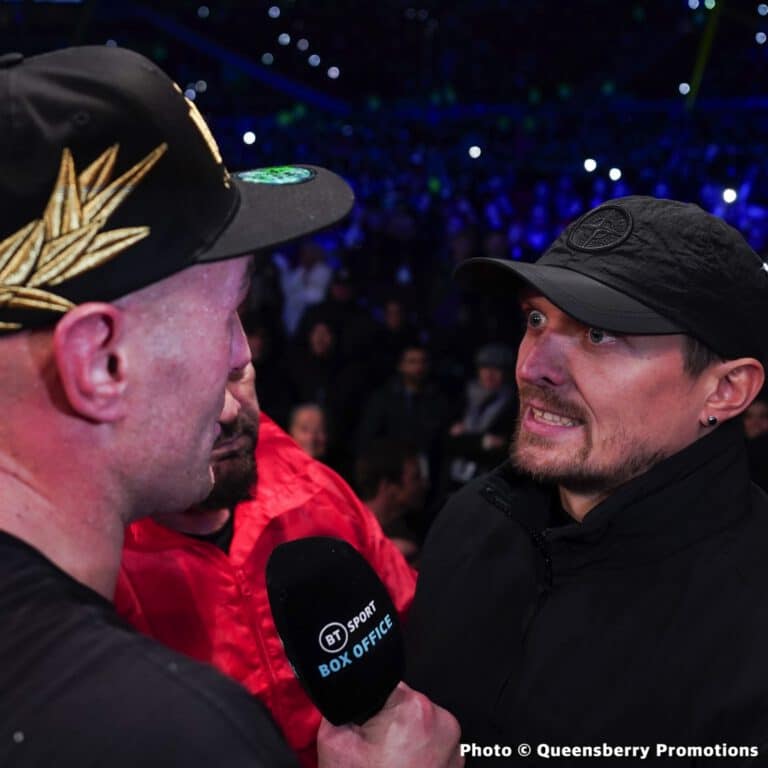 Tyson Fury says Oleksandr Usyk undisputed fight is "definitely" on for April 29