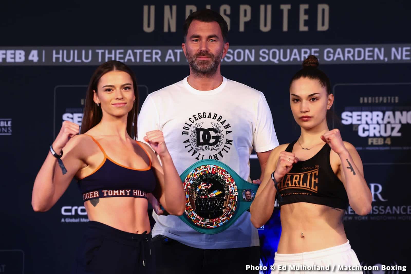 Serrano vs Cruz Official DAZN Weights & Photos