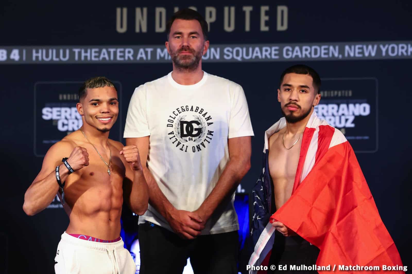 Serrano vs Cruz Official DAZN Weights & Photos