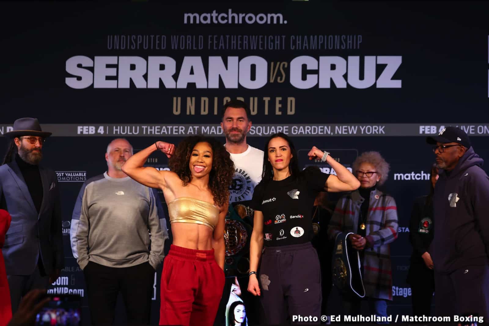 Serrano vs Cruz Official DAZN Weights & Photos