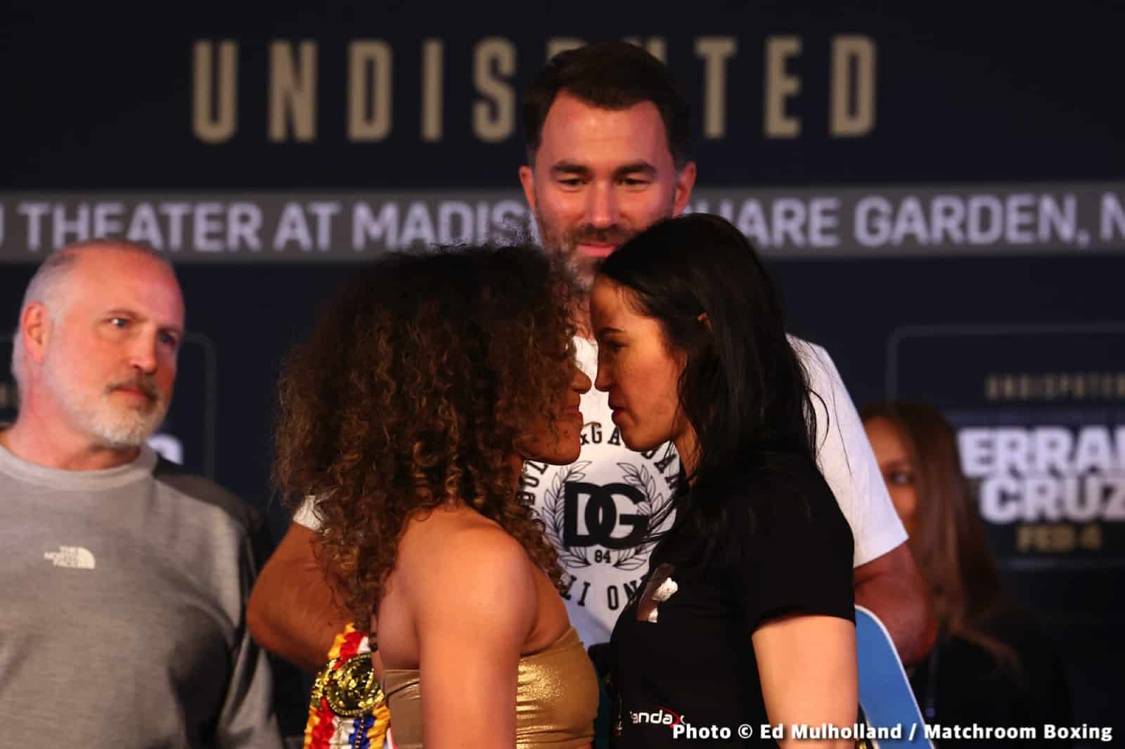 Serrano vs Cruz Official DAZN Weights & Photos