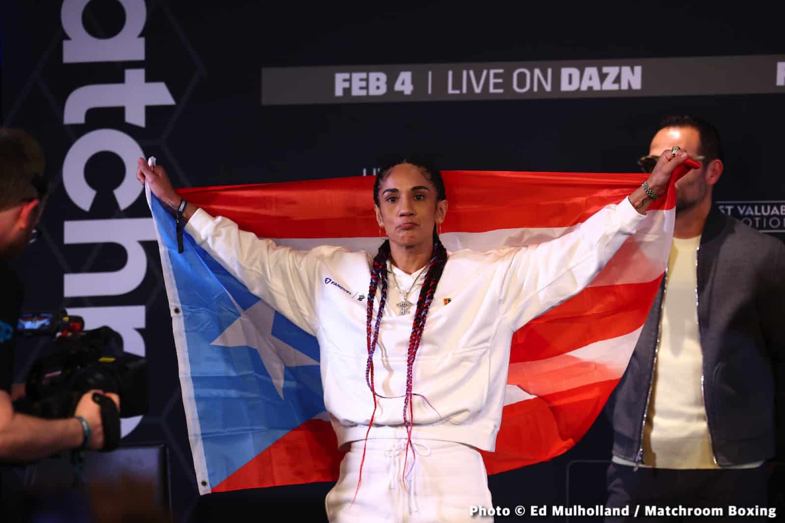 Serrano vs Cruz Official DAZN Weights & Photos