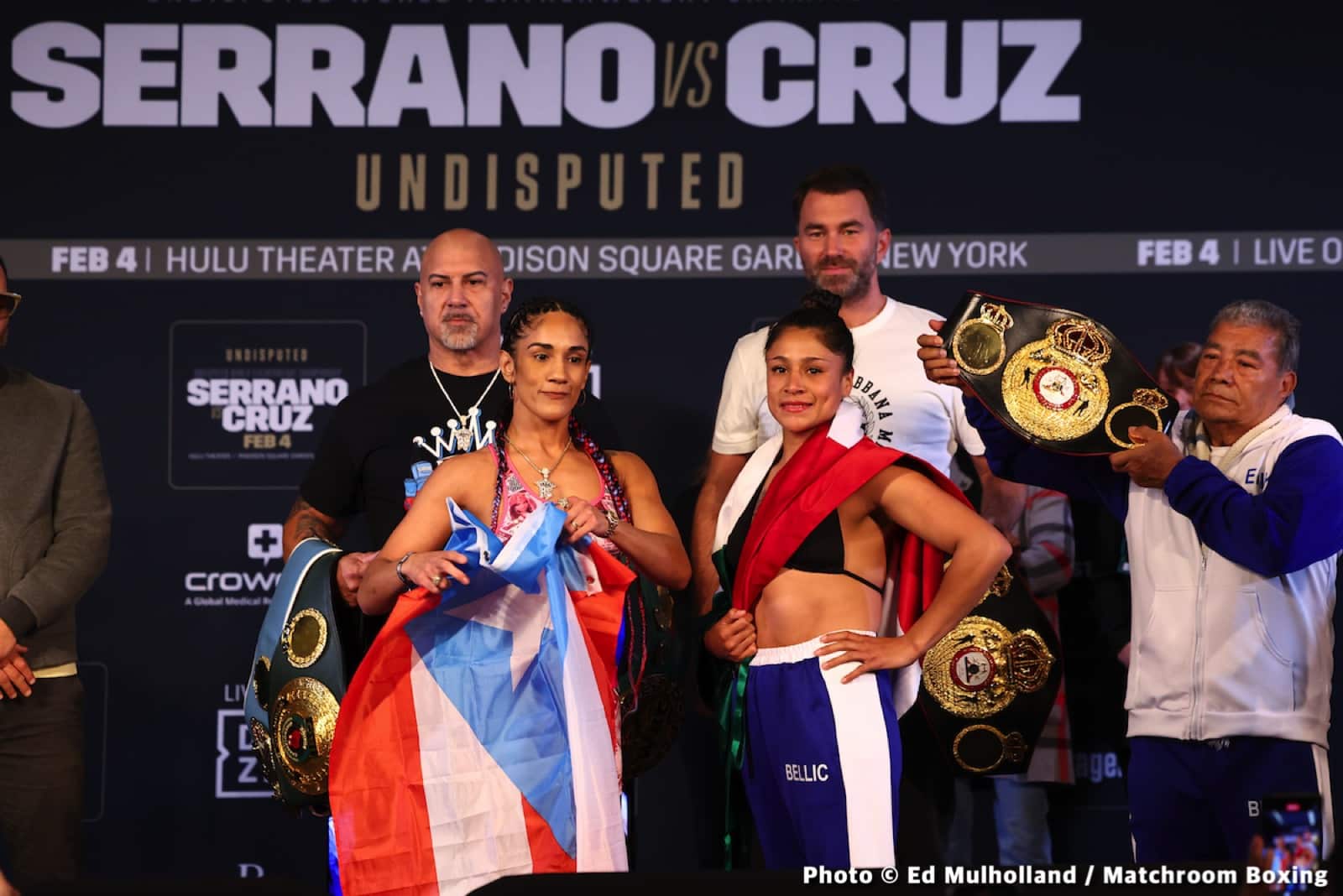 Serrano vs Cruz Official DAZN Weights & Photos