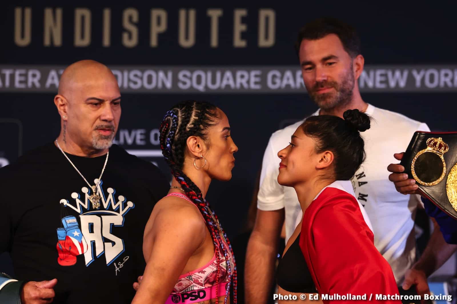 Serrano vs Cruz Official DAZN Weights & Photos