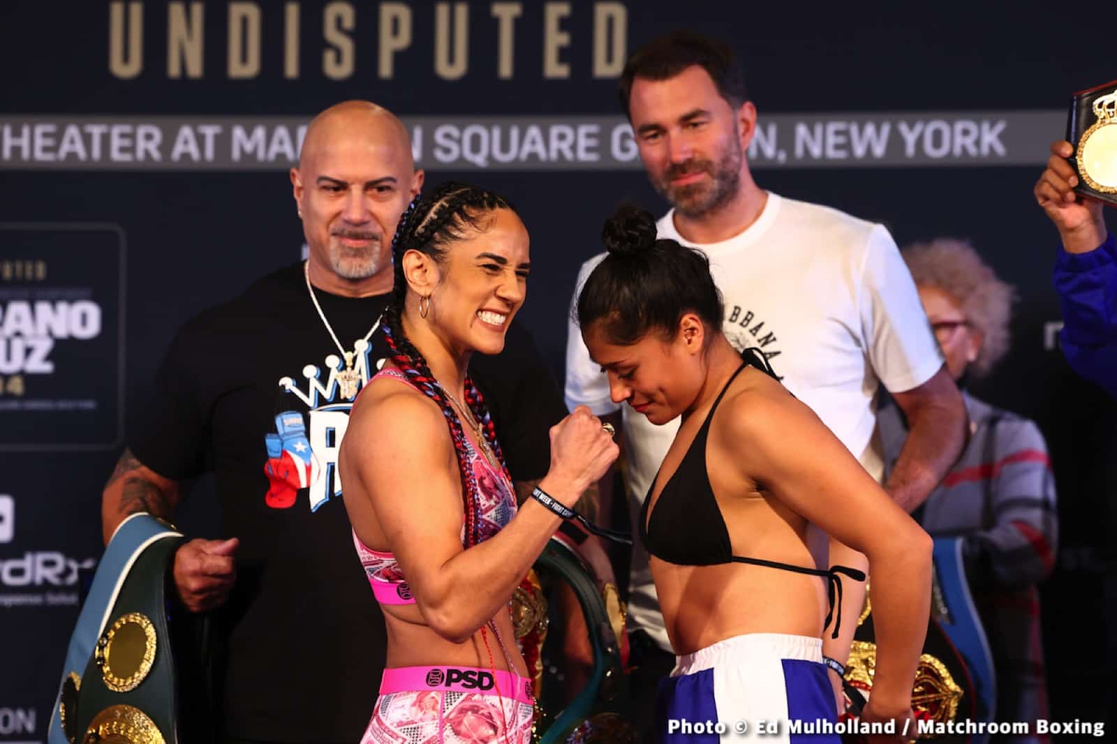 Serrano vs Cruz Official DAZN Weights & Photos