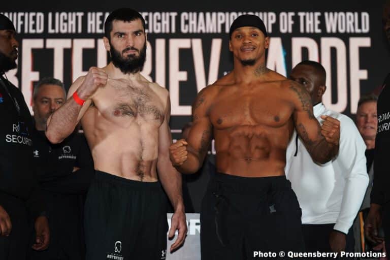 Official Weights: Beterbiev - Yarde