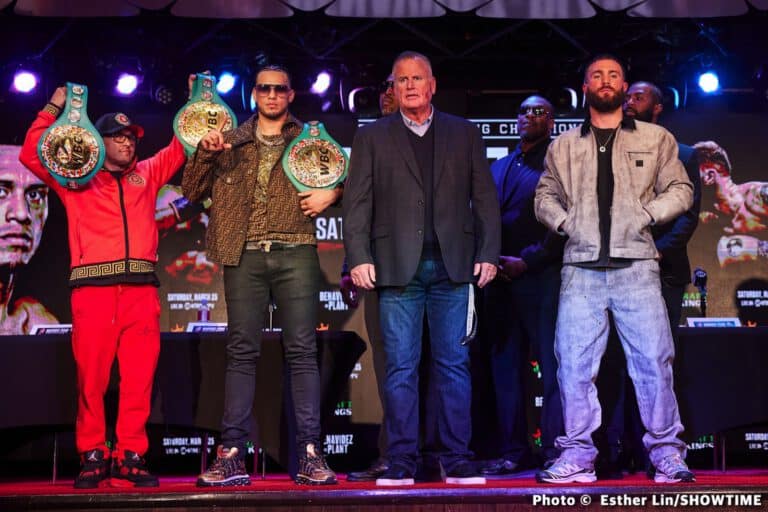 David Benavidez Vs. Caleb Plant Los Angeles Press Conference Quotes