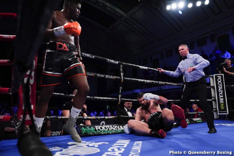 David Adeleye Stops Emir Ahmatovic - Boxing Results
