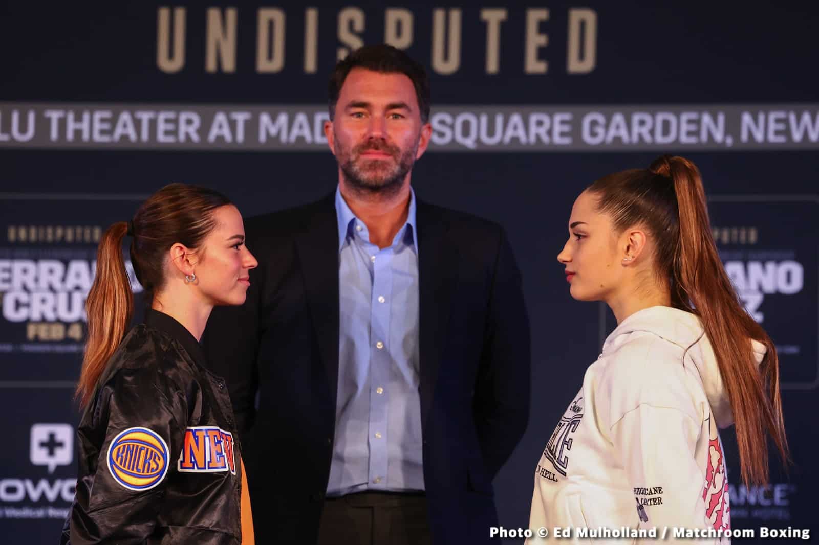 Boxing photo: Alycia Baumgardner, Amanda Serrano, Richardson Hitchins image Amanda Serrano vs Erika Cruz: Start Time, Date, How To Watch