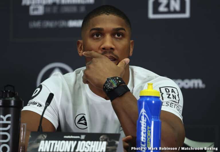 Anthony Joshua: “Fury Needs Me At The Minute”