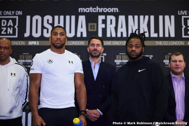 Joshua vs Franklin: Jermain Says He “Takes Points Off Joshua” For Suffering Two Defeats To Usyk