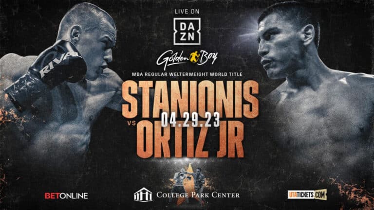 Eimantas Stanionis vs. Vergil Ortiz Jr on April 29th on DAZN
