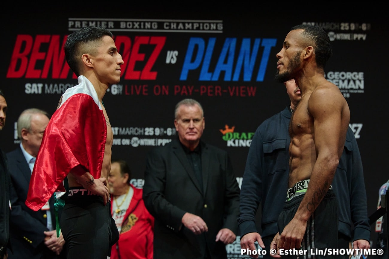 Plant vs. Benavidez - Official Showtime Weights