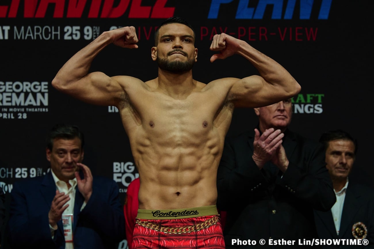 Plant vs. Benavidez - Official Showtime Weights