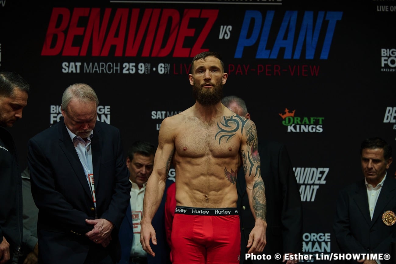 Plant vs. Benavidez - Official Showtime Weights