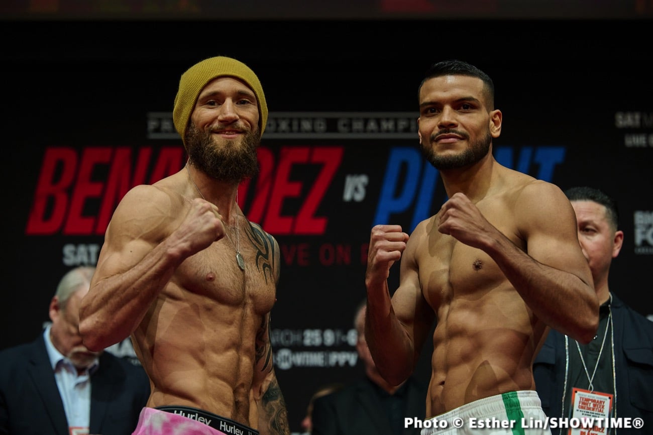 Plant vs. Benavidez - Official Showtime Weights