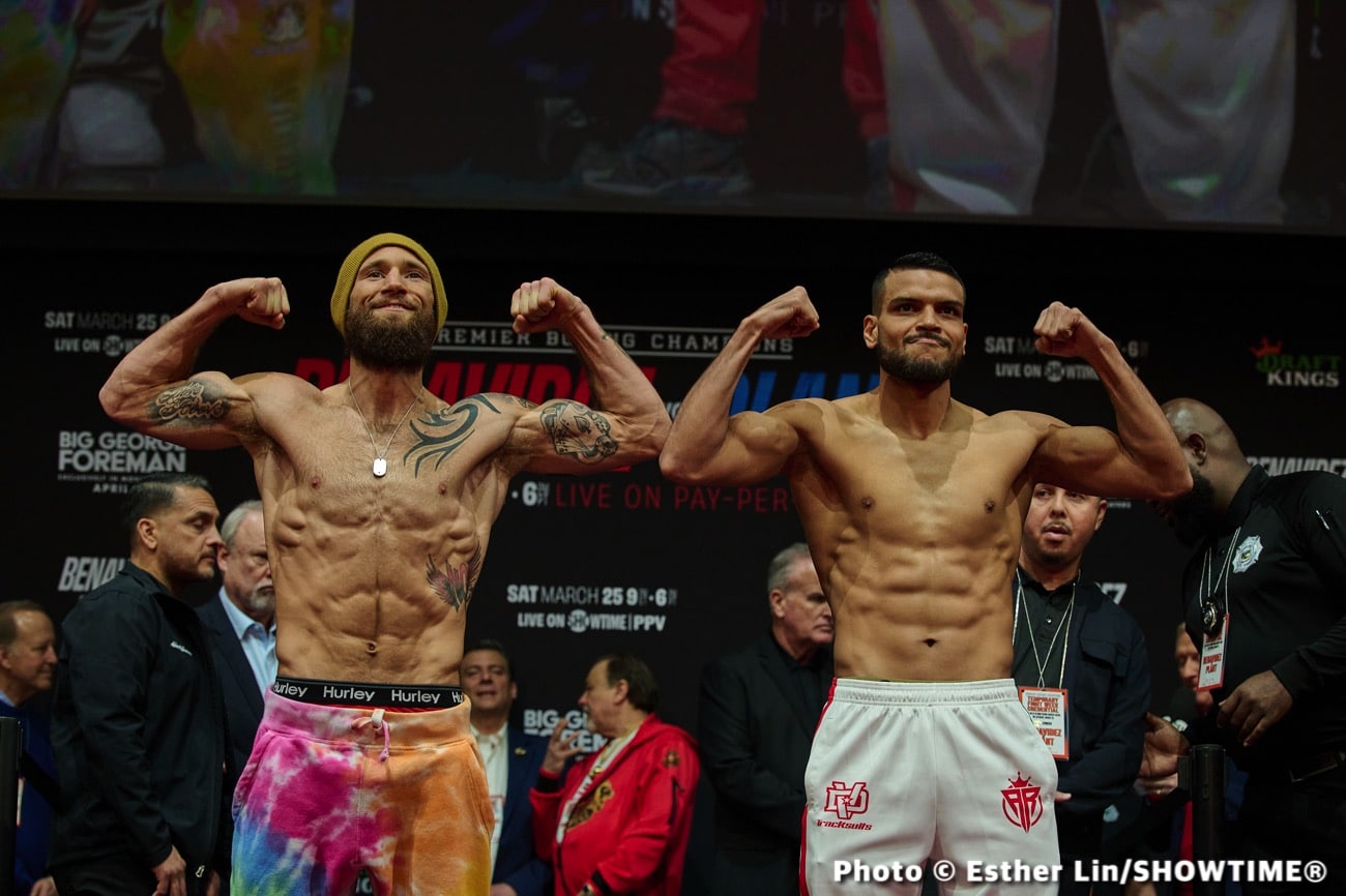 Plant vs. Benavidez - Official Showtime Weights