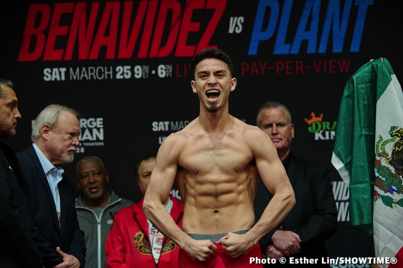Plant vs. Benavidez - Official Showtime Weights