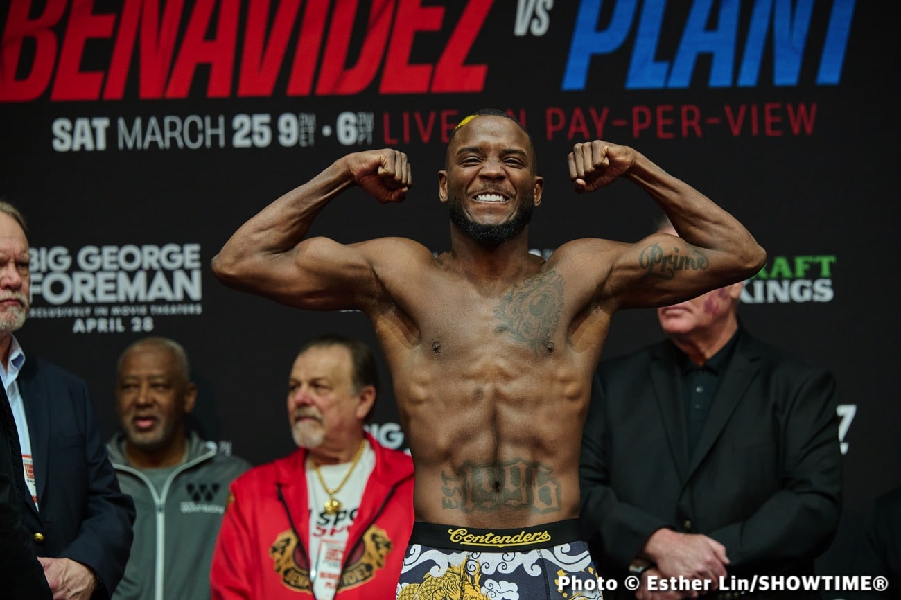 Plant vs. Benavidez - Official Showtime Weights