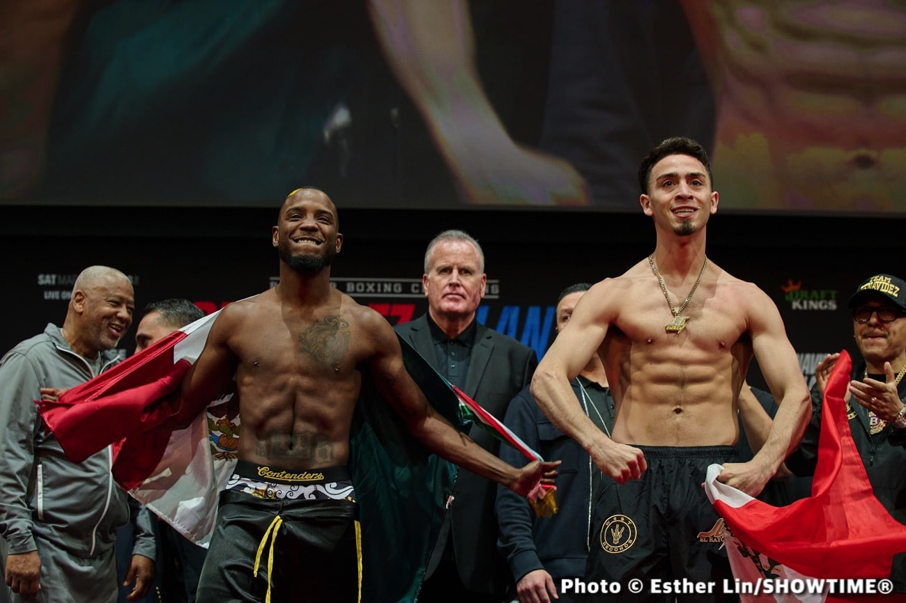 Plant vs. Benavidez - Official Showtime Weights