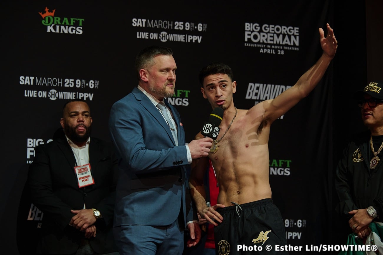 Plant vs. Benavidez - Official Showtime Weights