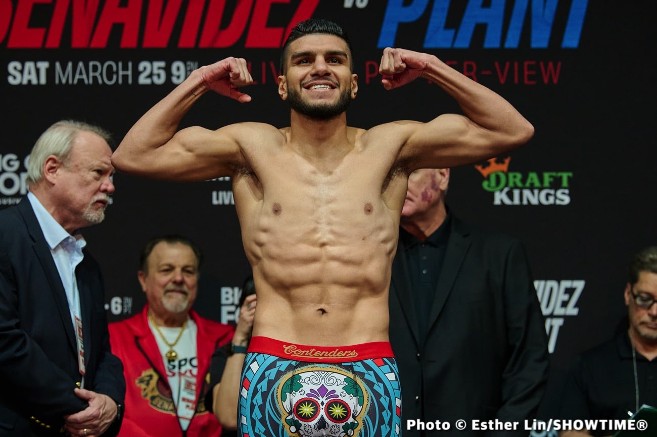 Plant vs. Benavidez - Official Showtime Weights