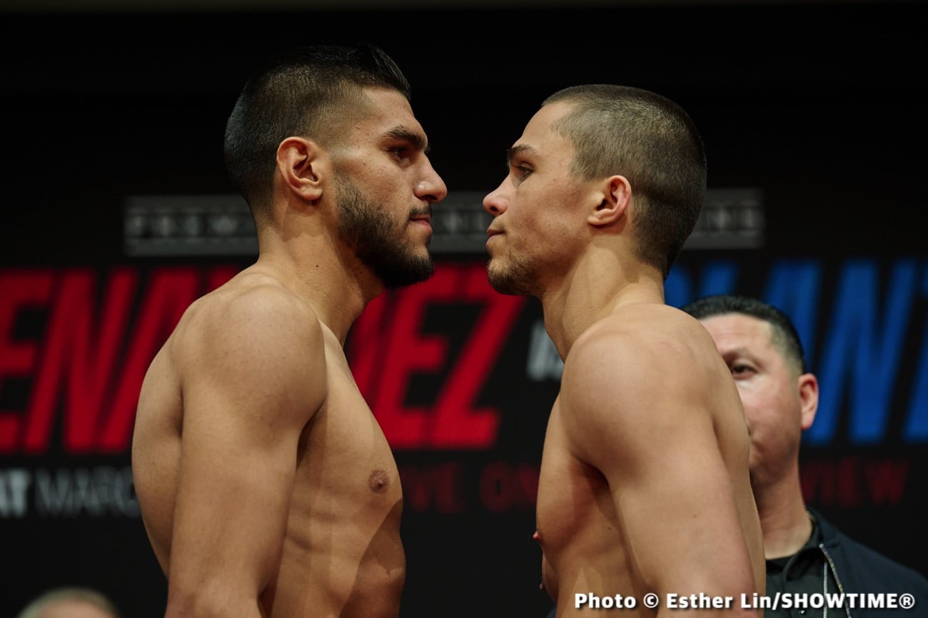 Plant vs. Benavidez - Official Showtime Weights
