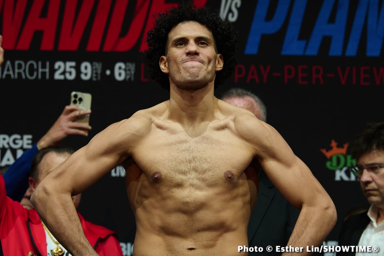 Plant vs. Benavidez - Official Showtime Weights
