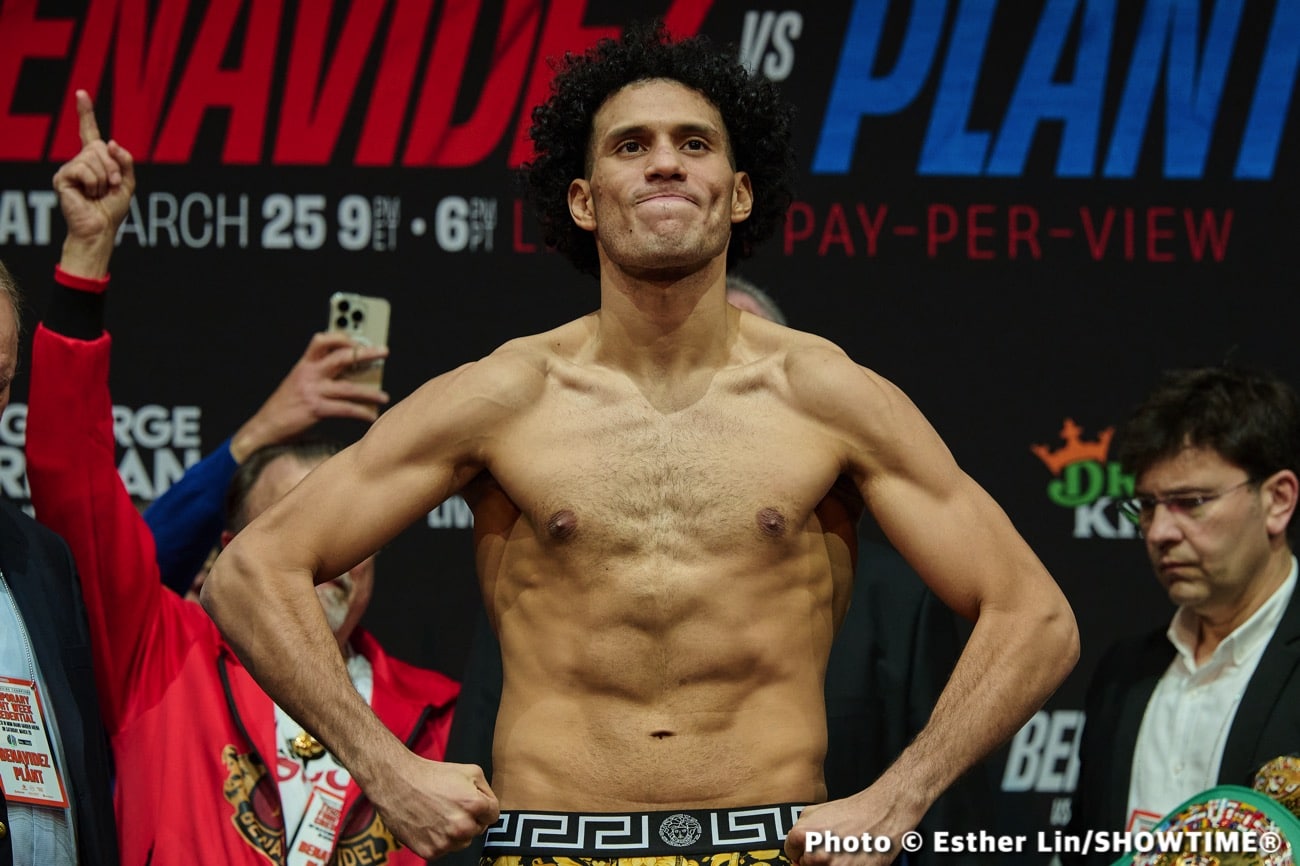 Plant vs. Benavidez - Official Showtime Weights