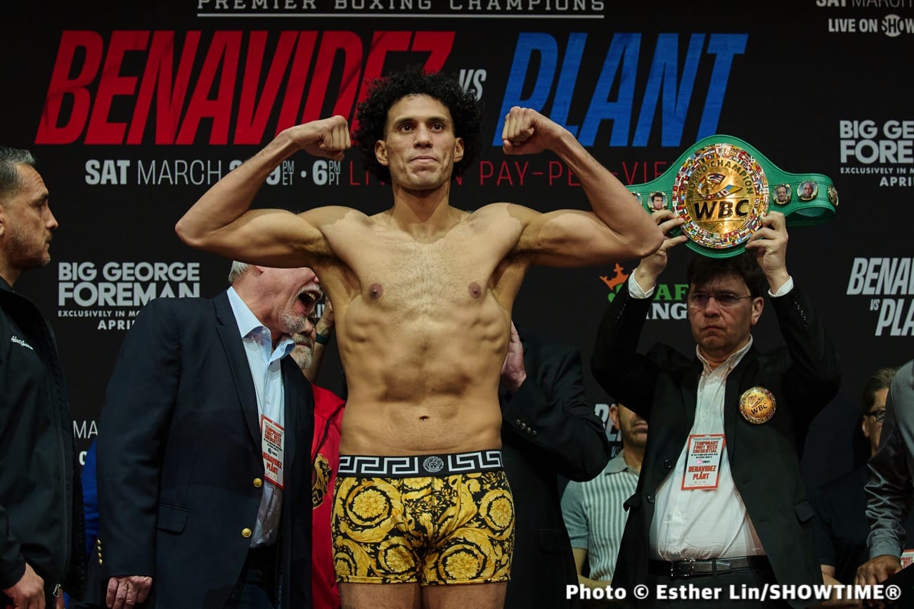 Plant vs. Benavidez - Official Showtime Weights
