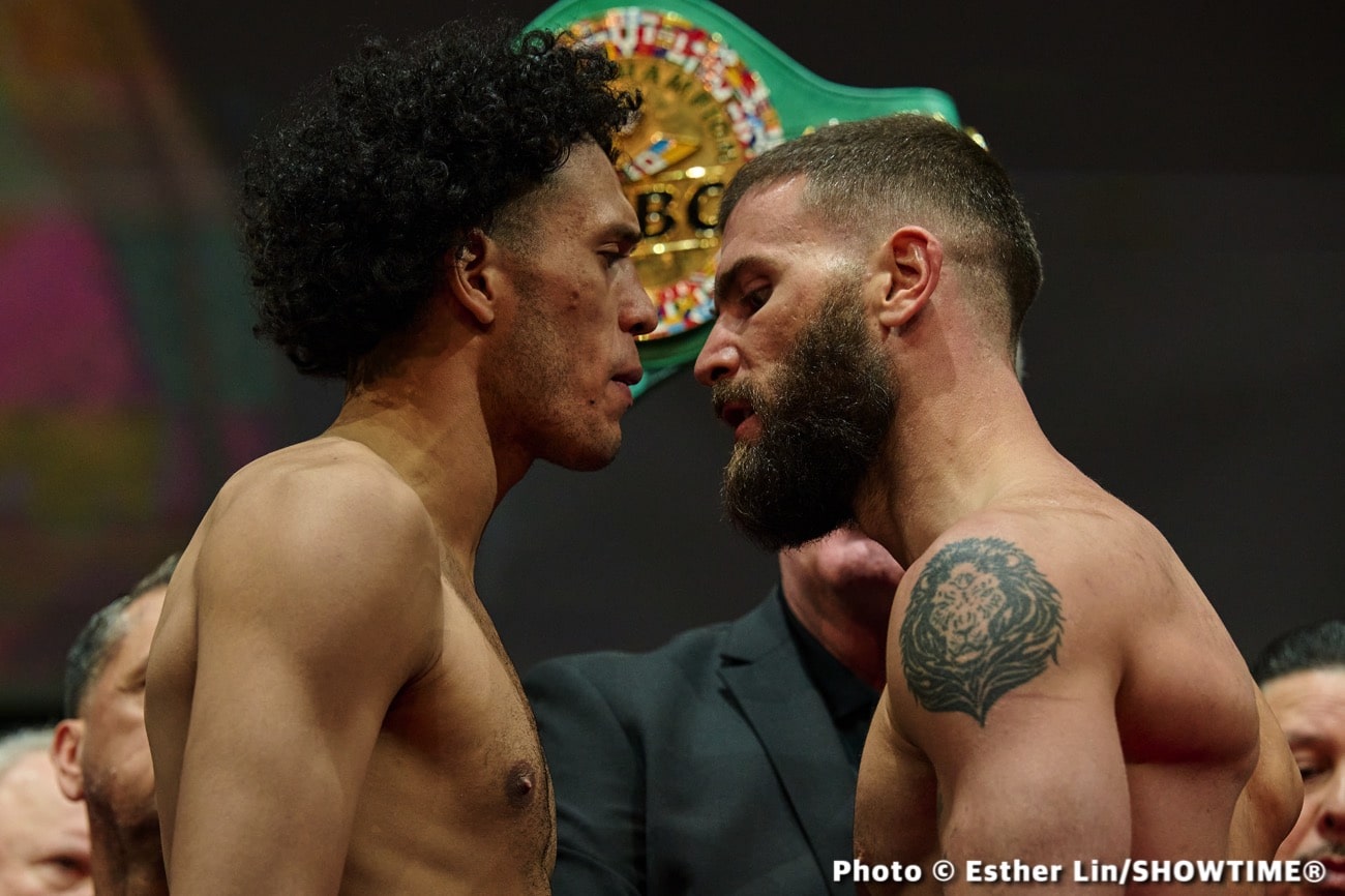 Plant vs. Benavidez - Official Showtime Weights