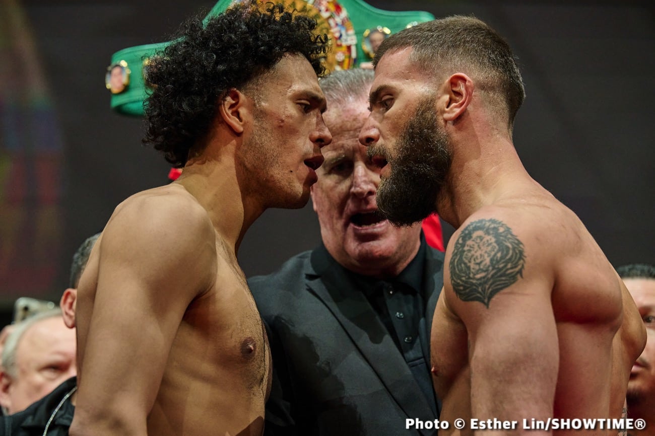 Plant vs. Benavidez - Official Showtime Weights