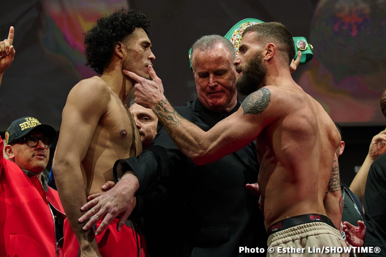 Plant vs. Benavidez - Official Showtime Weights