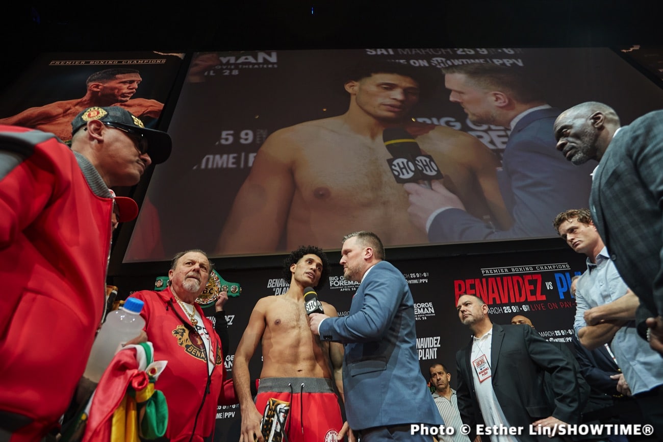 Plant vs. Benavidez - Official Showtime Weights