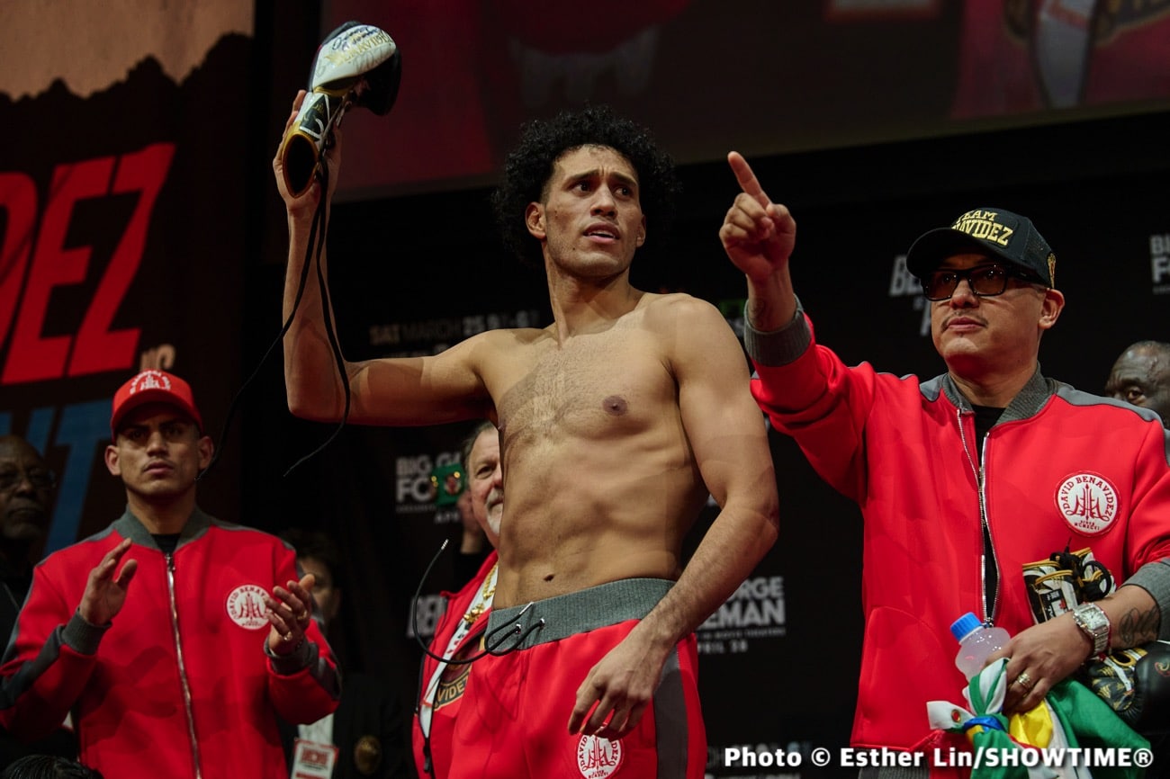 Plant vs. Benavidez - Official Showtime Weights