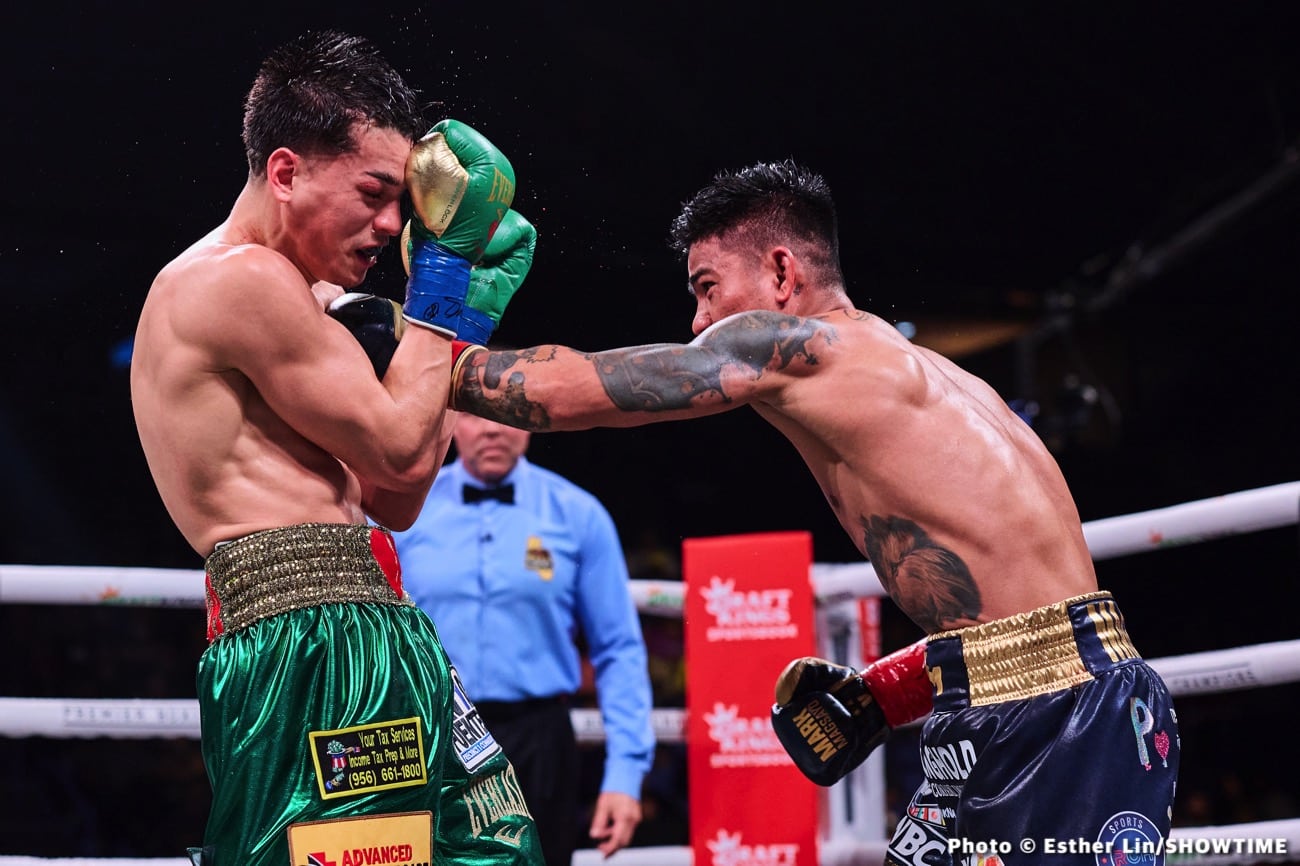 Boxing photo: Armando Resendiz, Brandon Figueroa, Jarrett Hurd, Mark Magsayo image Tonight: Figueroa vs. Magsayo - Live Results