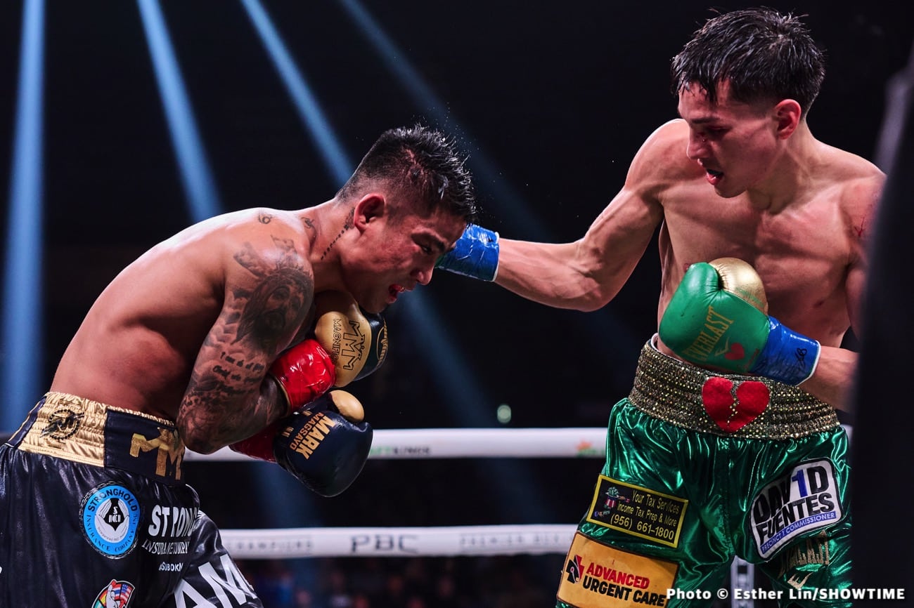 Boxing photo: Armando Resendiz, Brandon Figueroa, Jarrett Hurd, Mark Magsayo image Tonight: Figueroa vs. Magsayo - Live Results