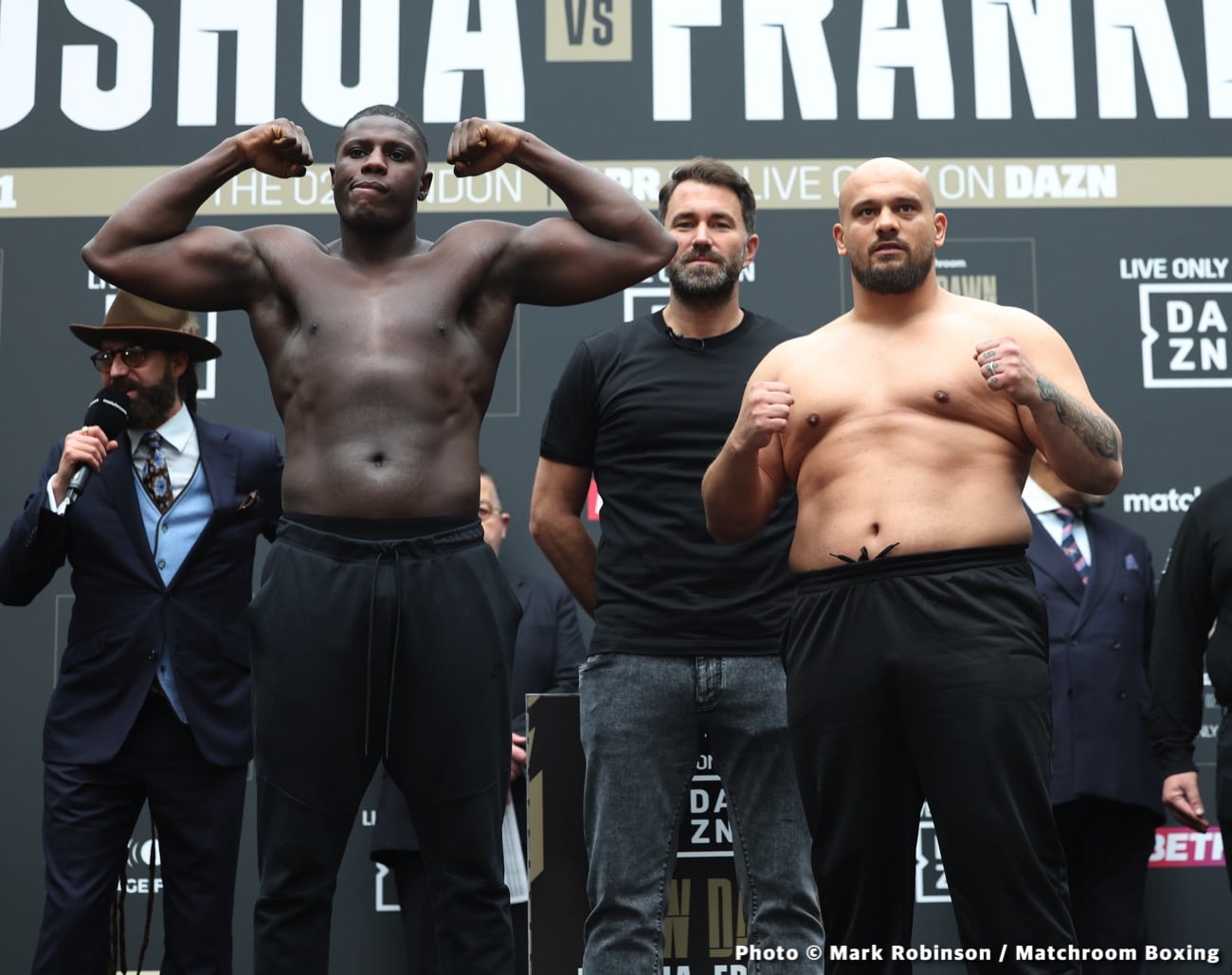 Joshua vs Franklin Official DAZN Weigh In Results