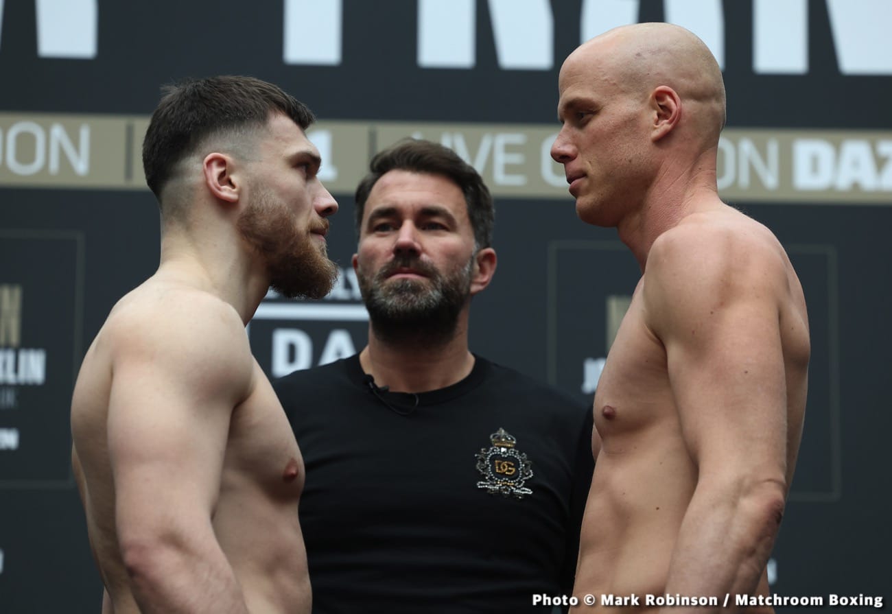 Joshua vs Franklin Official DAZN Weigh In Results