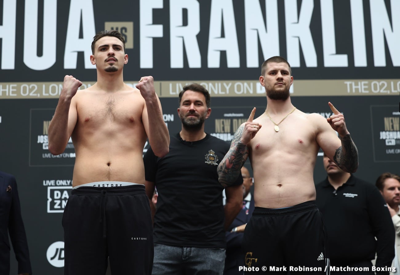 Joshua vs Franklin Official DAZN Weigh In Results