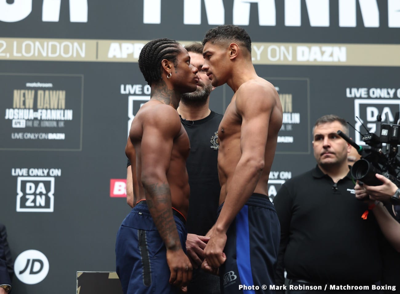 Joshua vs Franklin Official DAZN Weigh In Results